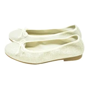 1536 - Gold Glitter Flats for Girl by London Kids
