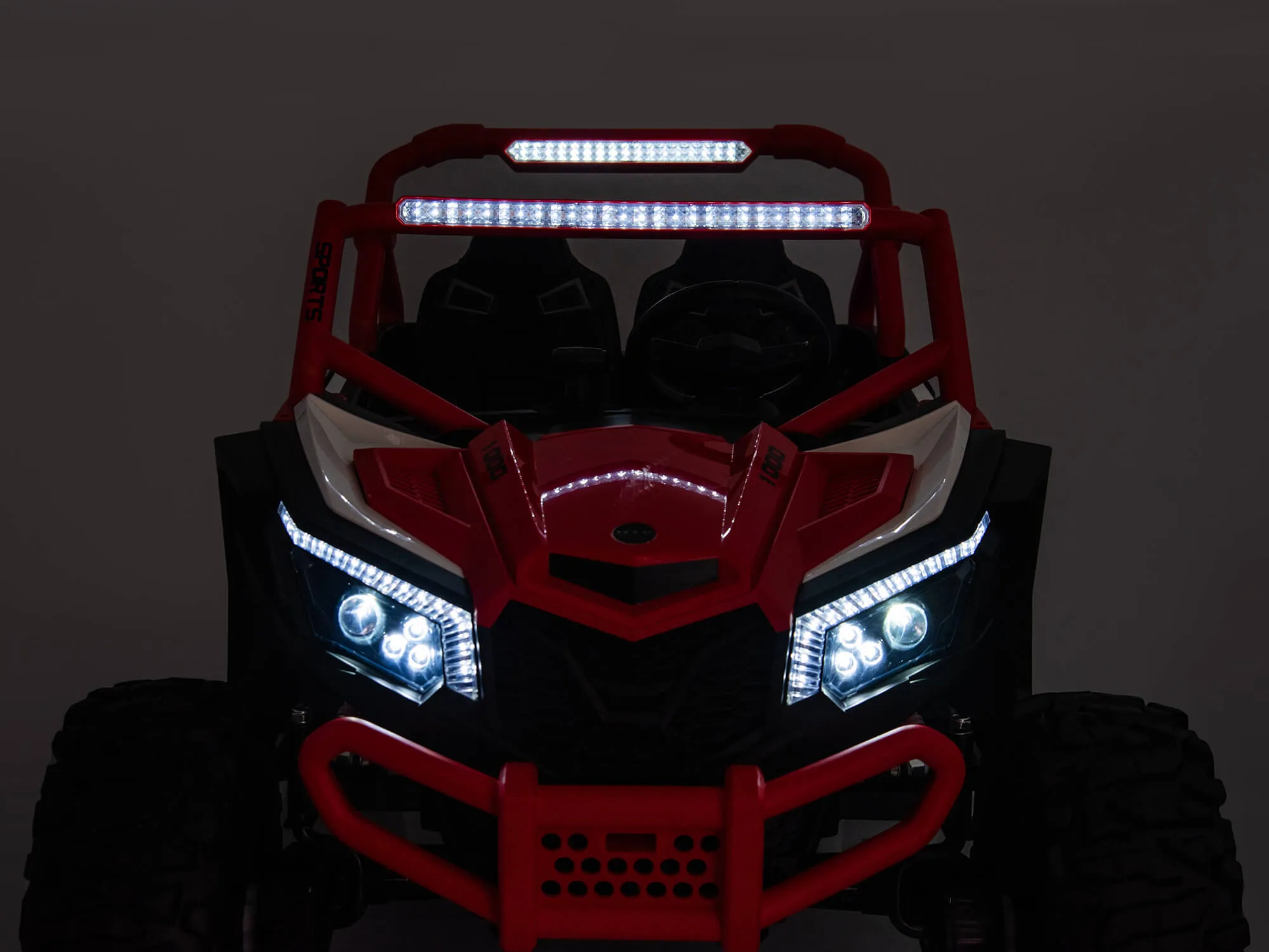 24V Ridington MAX-R All Terrain Ride-On Buggy with Remote - Red/White