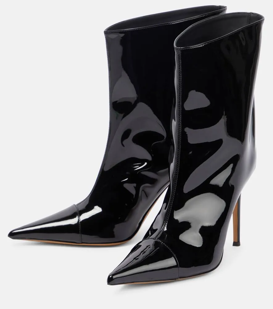 Alexandre Vauthier Patent leather ankle boots