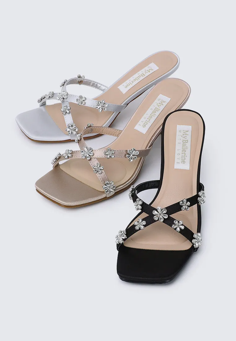Alyssa Comfy Heels In Grey