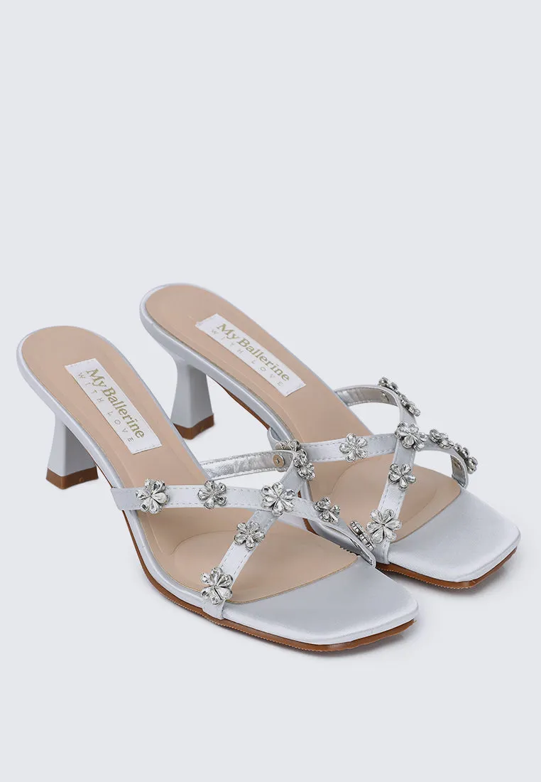 Alyssa Comfy Heels In Grey