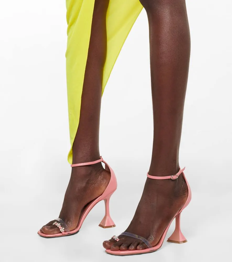 Amina Muaddi Daisy embellished leather sandals