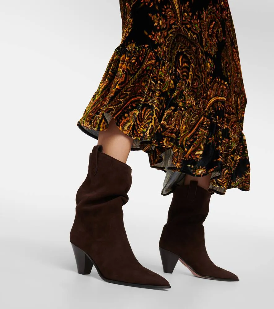 Aquazzura Boogie suede ankle boots