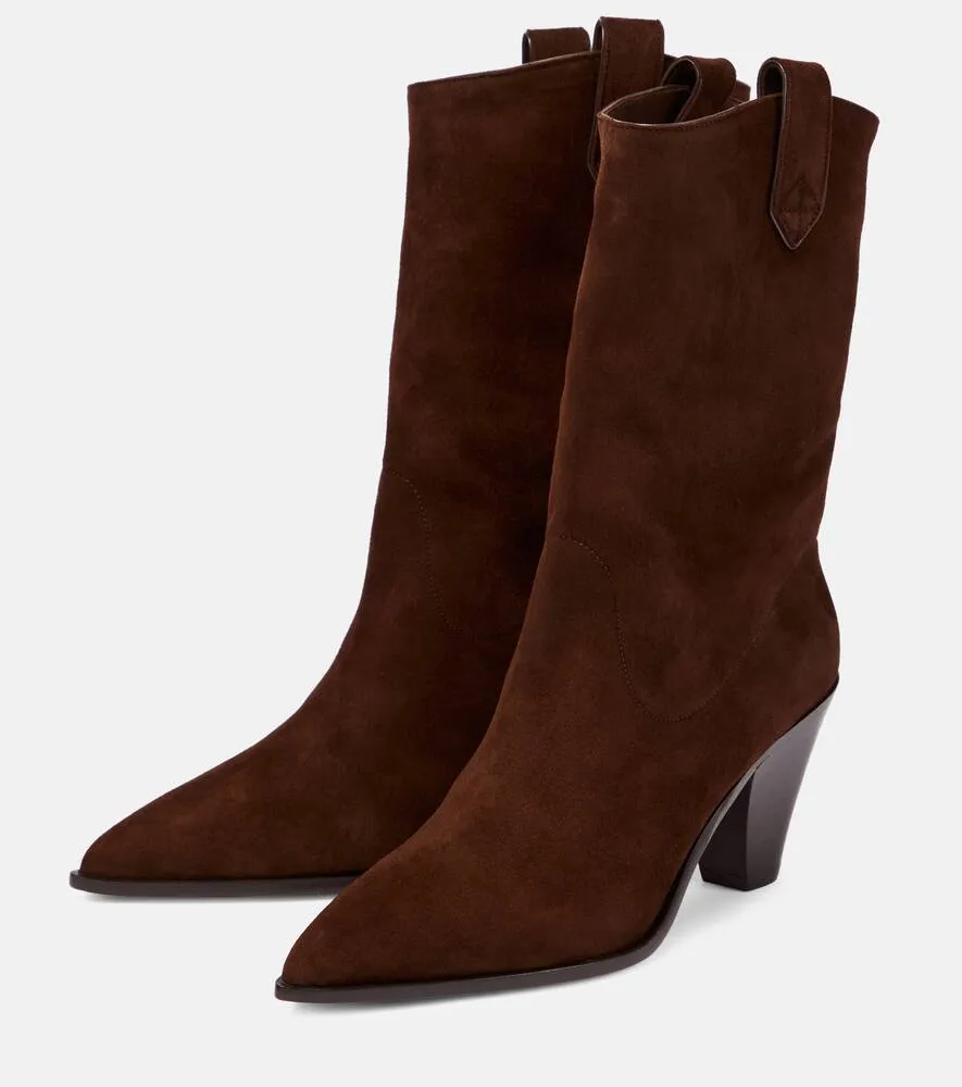 Aquazzura Boogie suede ankle boots
