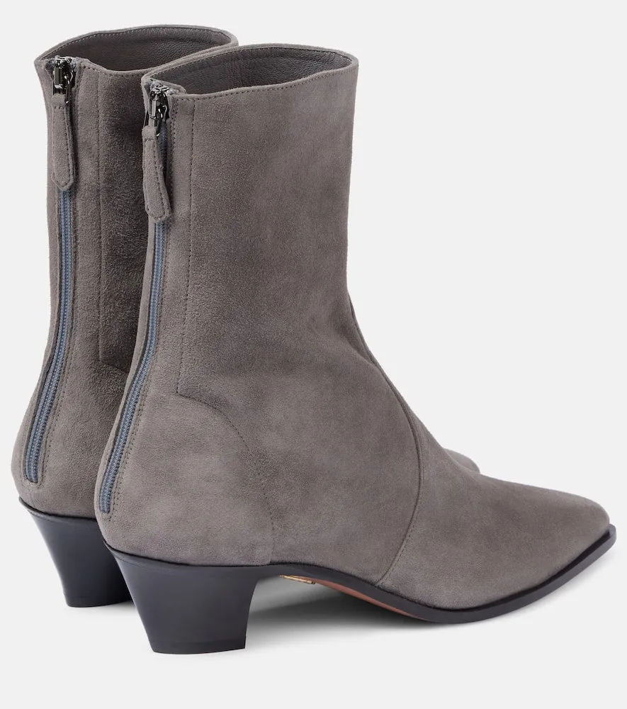 Aquazzura Brunswick 45 suede ankle boots