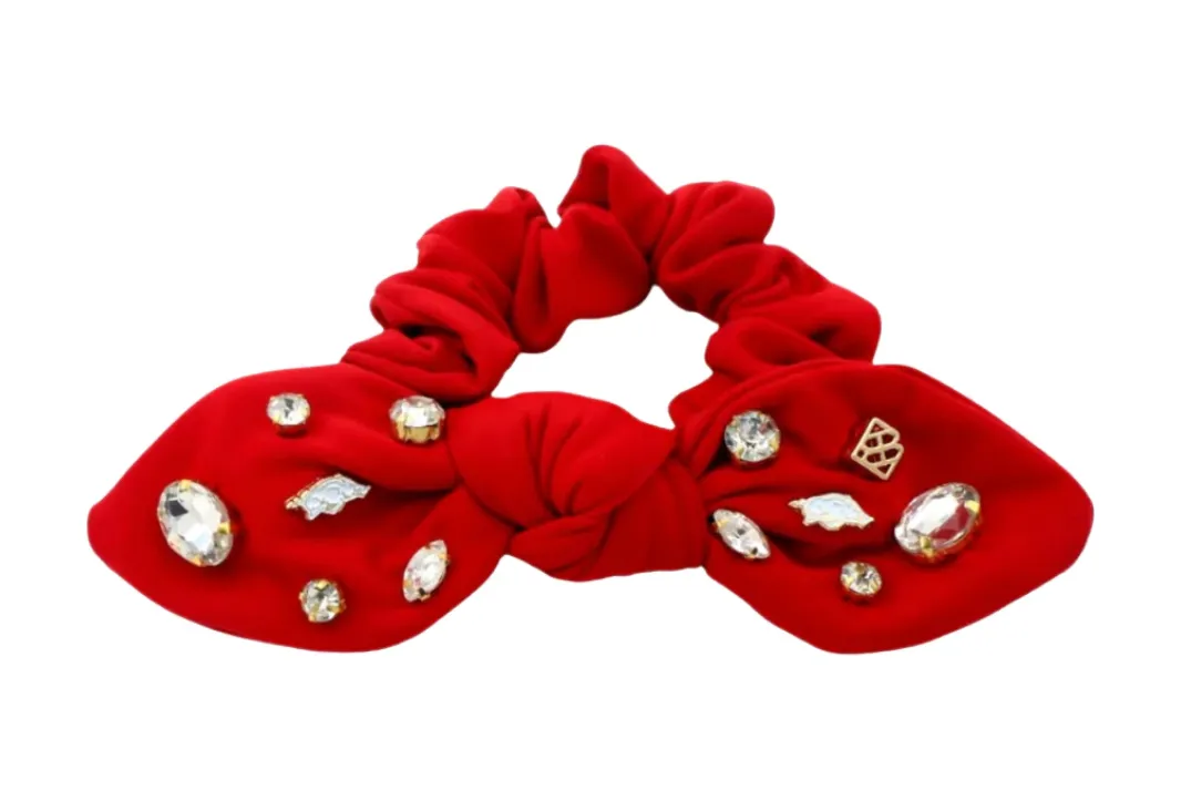 Arkansas Bow Scrunchie