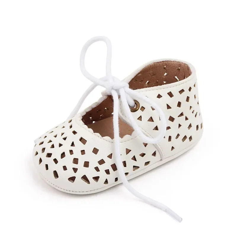 Baby Girls Non-slip PU Leather Flat Shoes