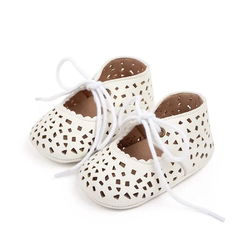 Baby Girls Non-slip PU Leather Flat Shoes