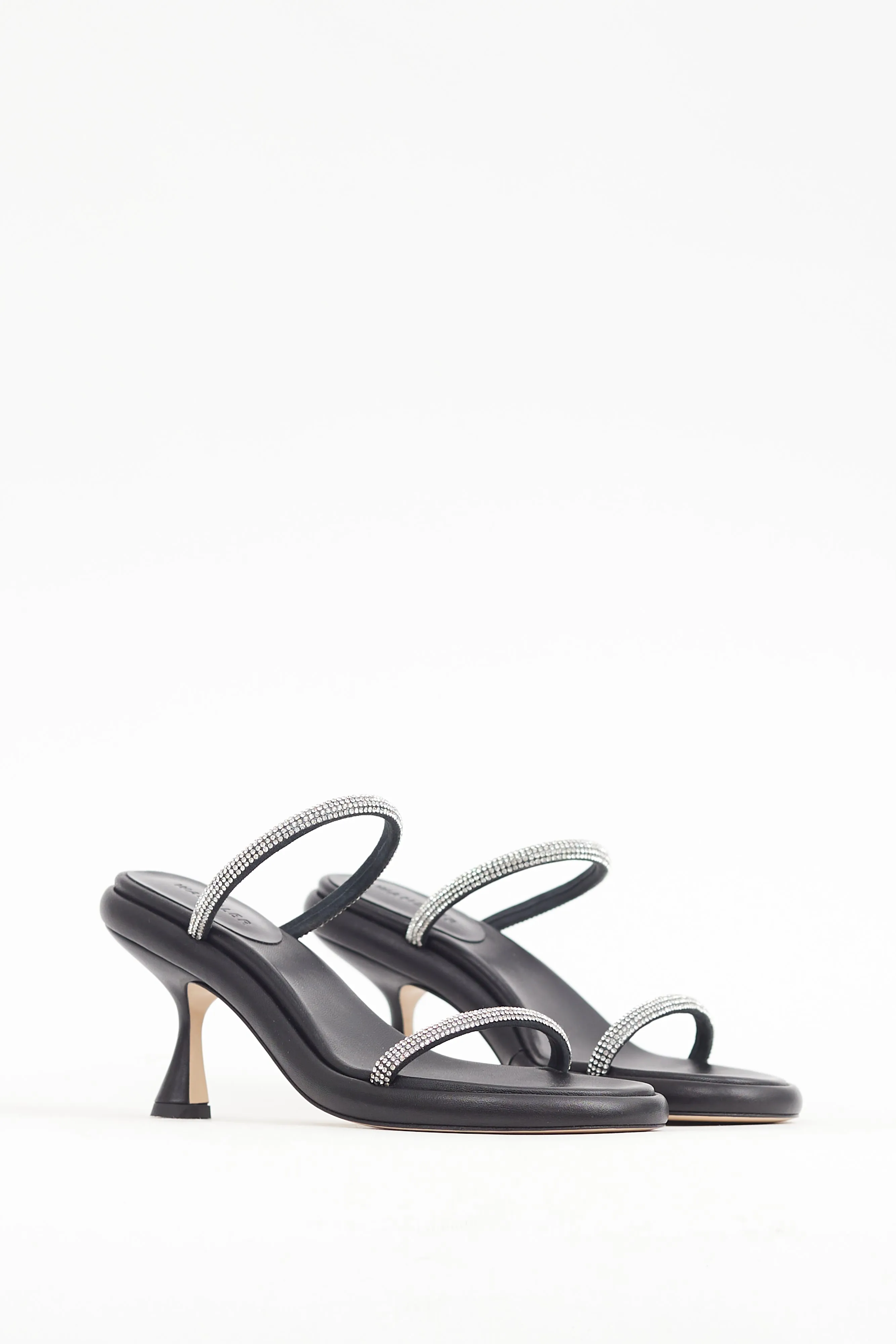 Black & Silver Strass Embellished June Heel