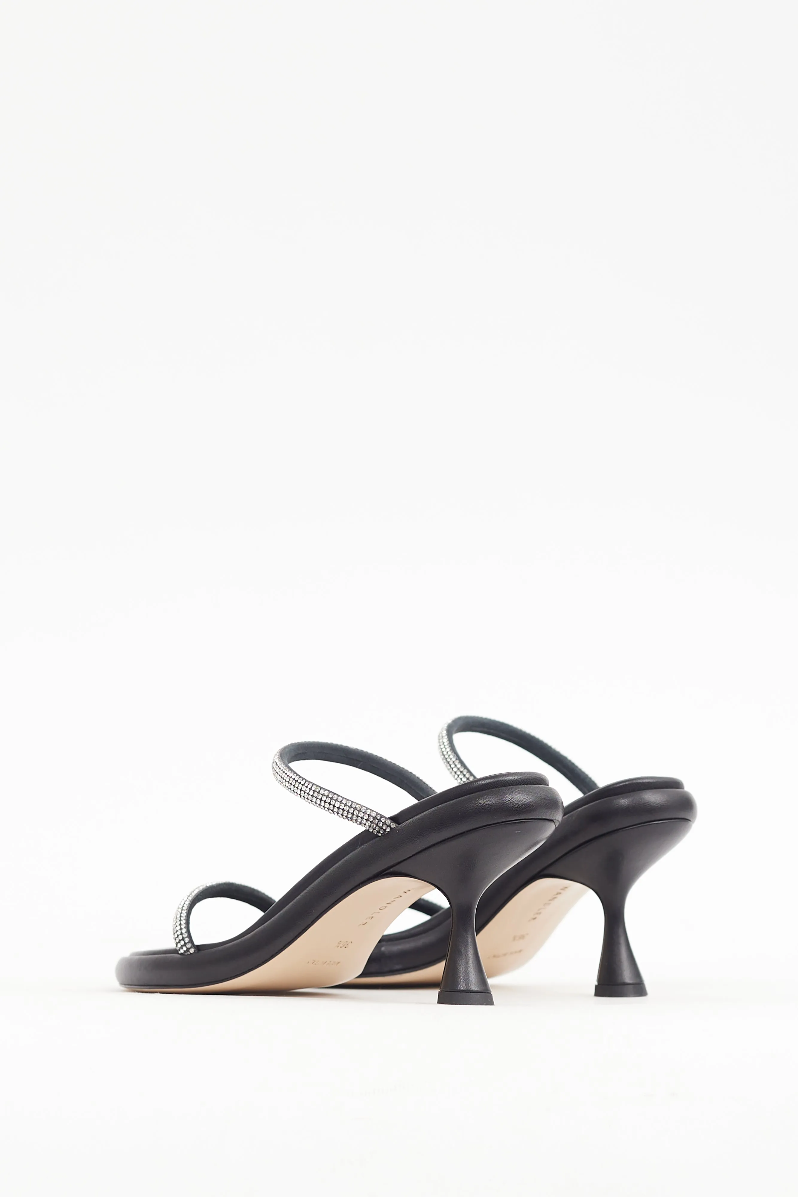 Black & Silver Strass Embellished June Heel