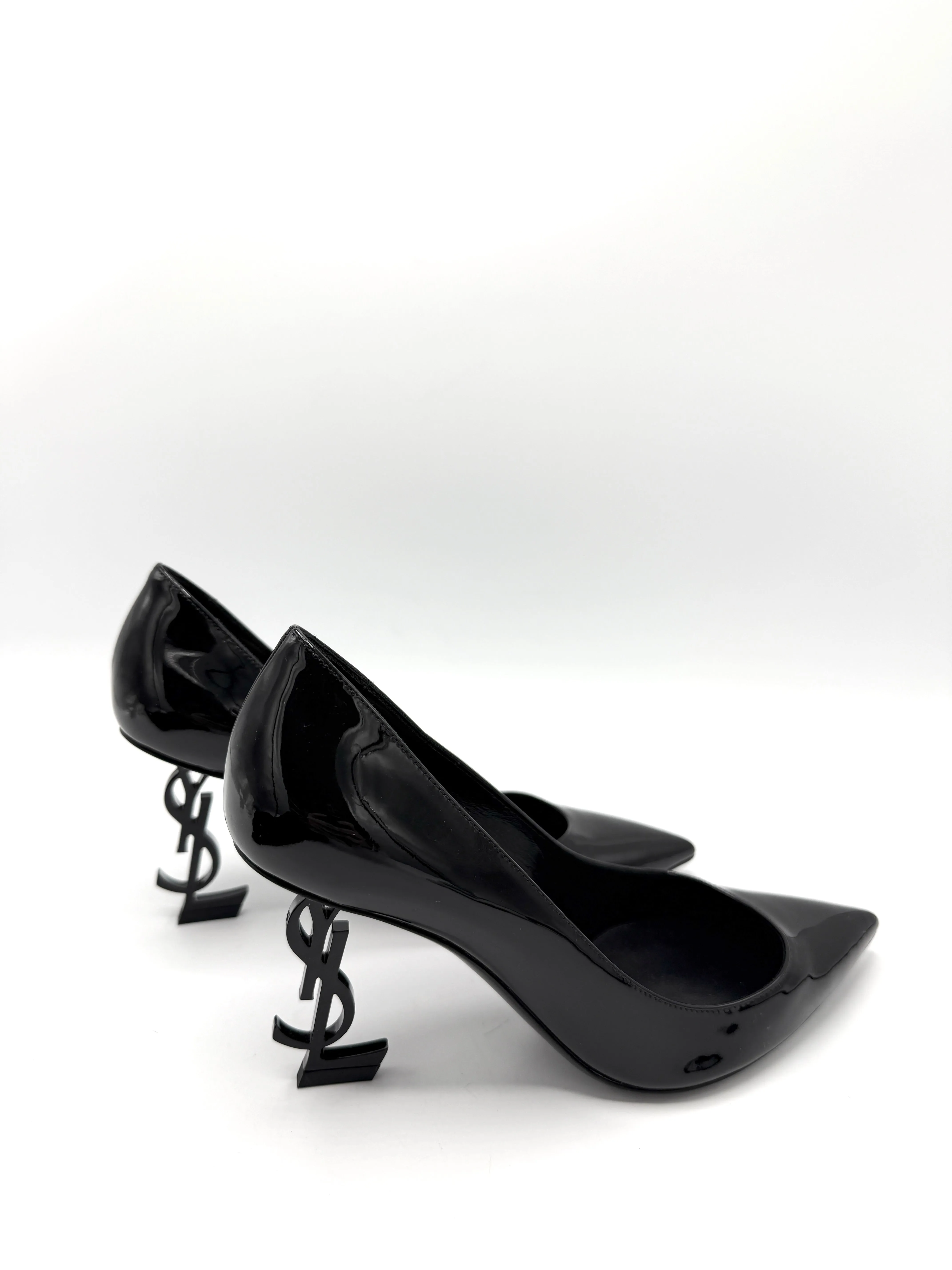 Black Patent Opyum Pointed Heels