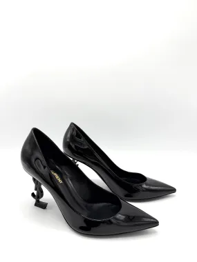 Black Patent Opyum Pointed Heels