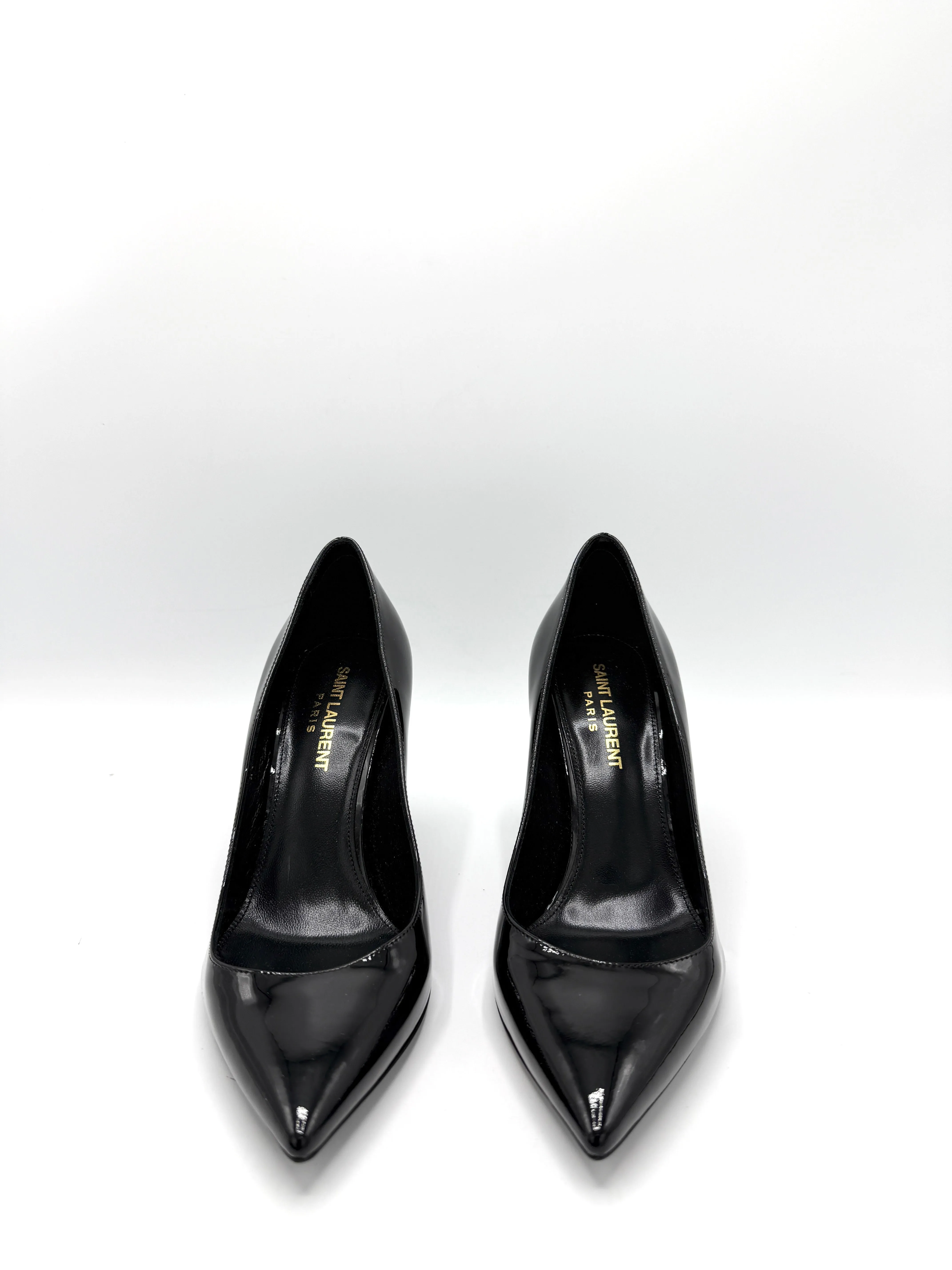Black Patent Opyum Pointed Heels