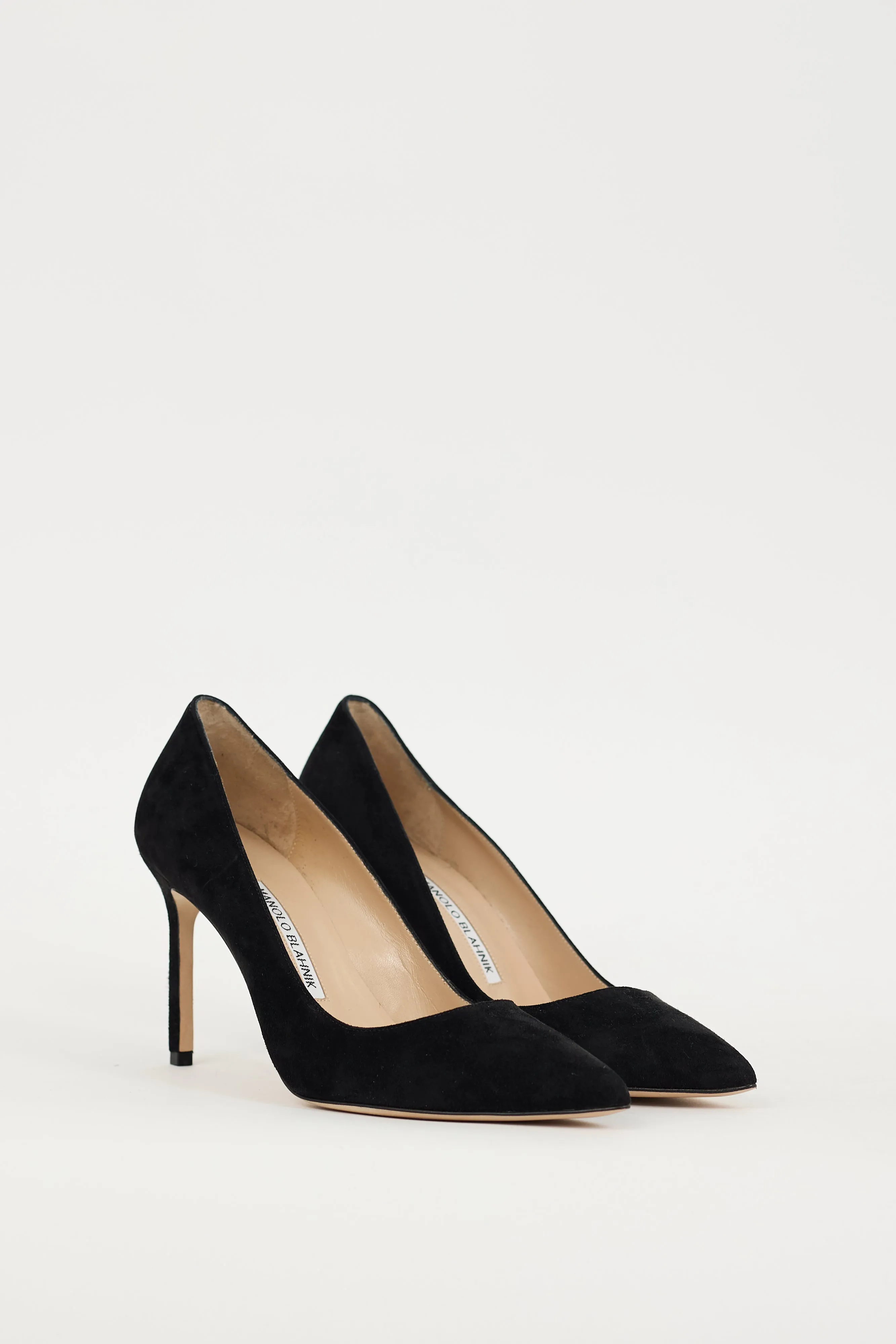 Black Suede BB Heel