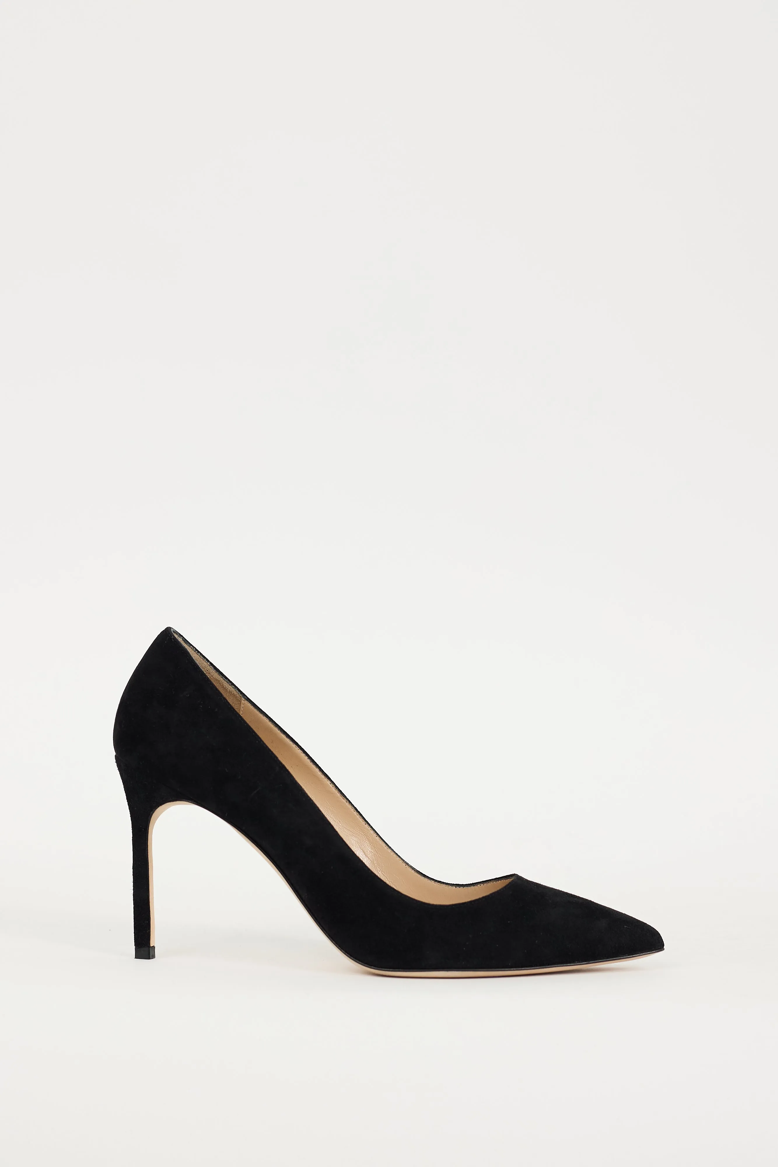 Black Suede BB Heel