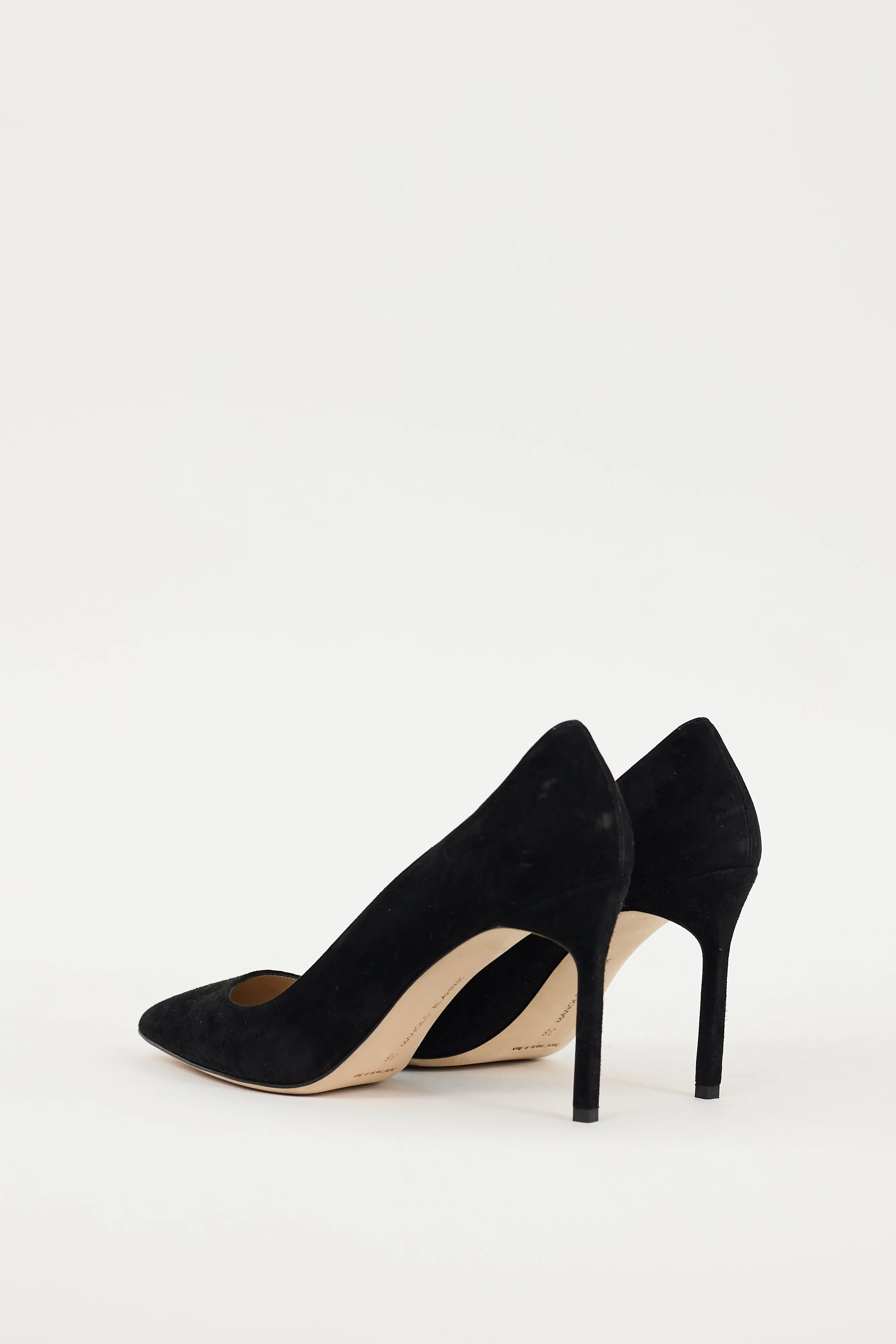 Black Suede BB Heel