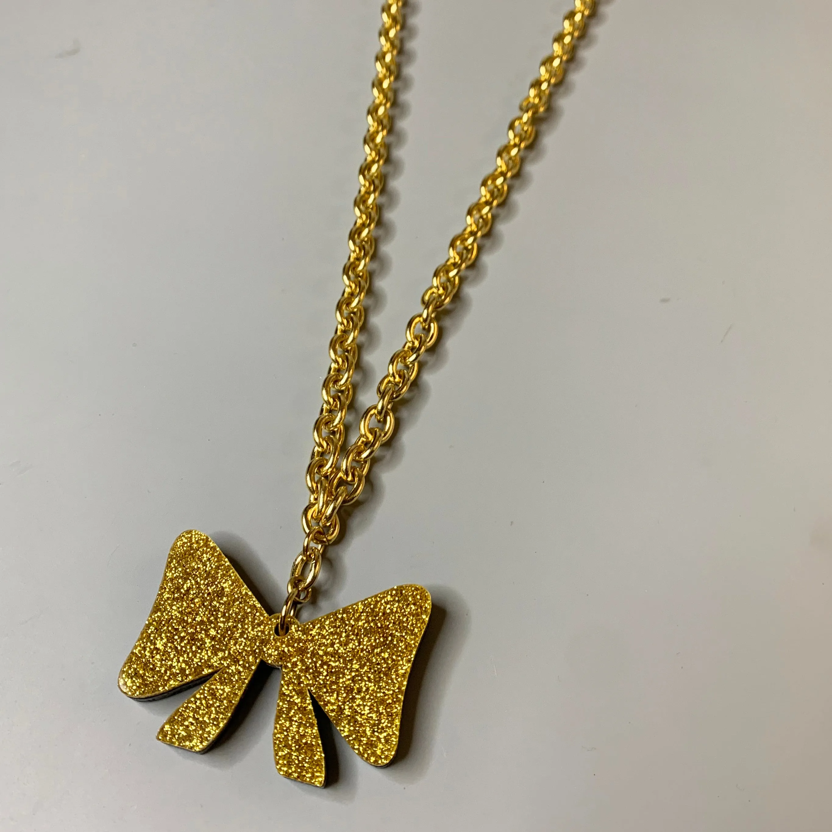 Bow Reversible Pendant Necklace