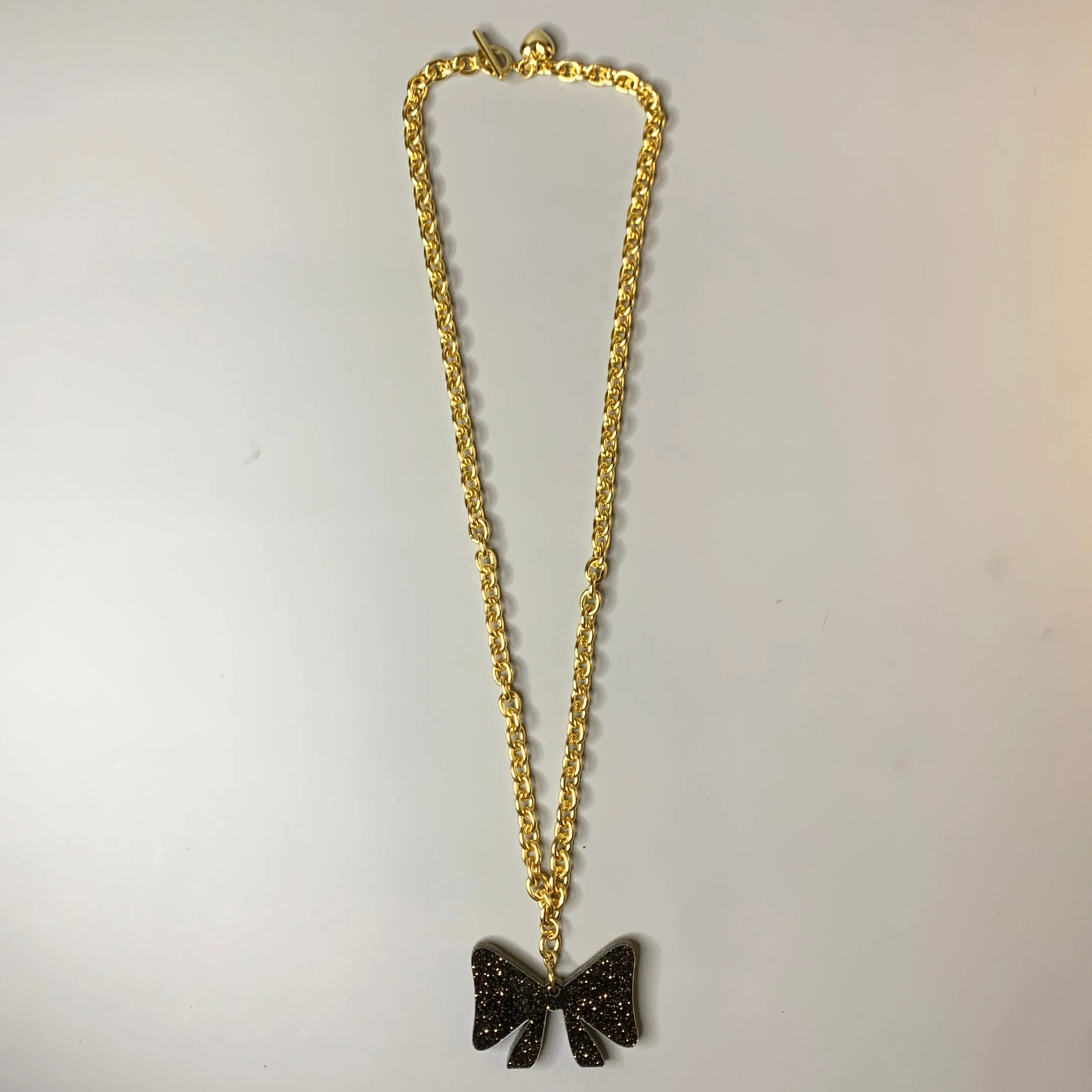 Bow Reversible Pendant Necklace