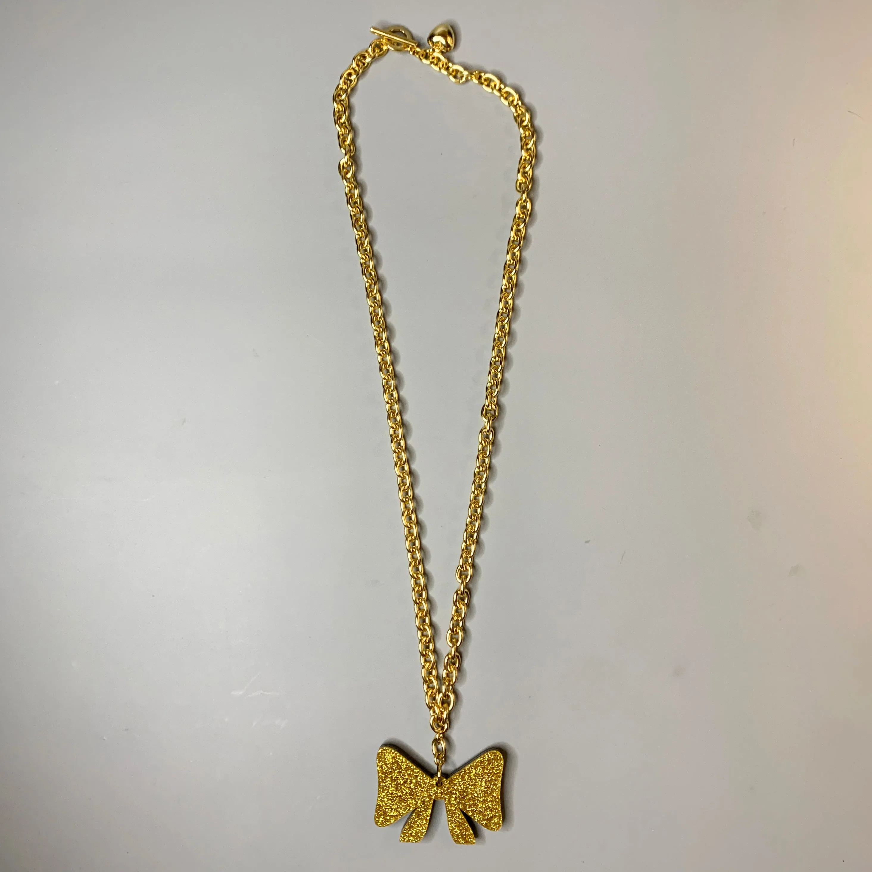Bow Reversible Pendant Necklace