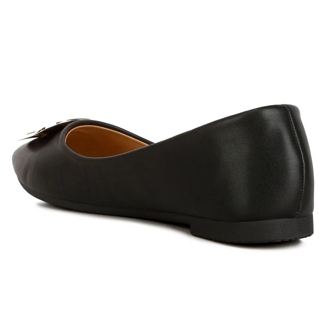 Brooch Detail Ballet Flats
