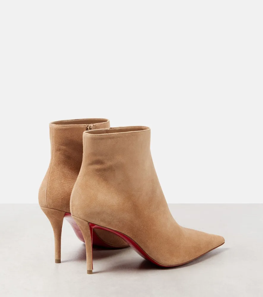 Christian Louboutin So Apostropha 80 suede ankle boots