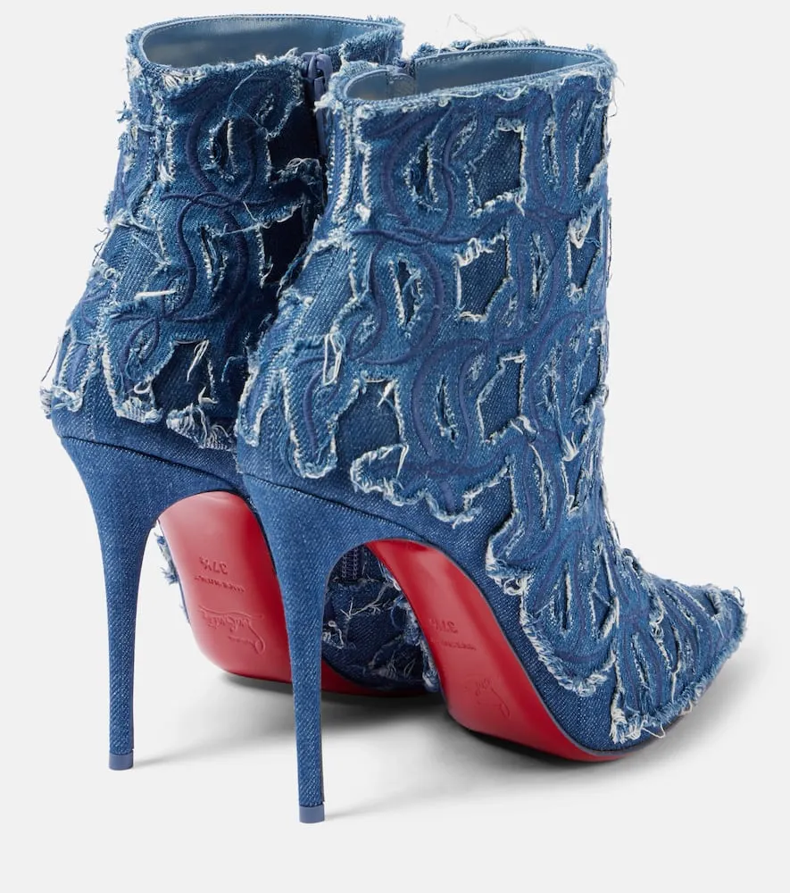 Christian Louboutin So Kate 100 denim pumps