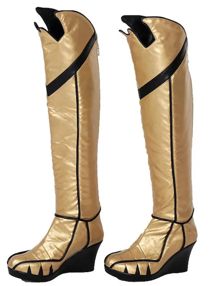 Classic Batman: Arkham Knight Barbara Gordon Batgirl Cosplay Tall Boots