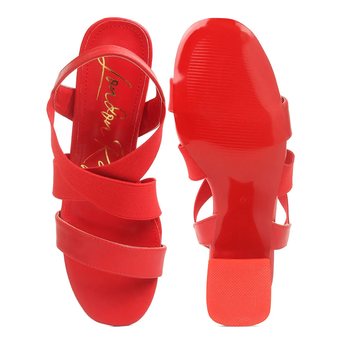 Comfortable Straps Block Heel Sandals