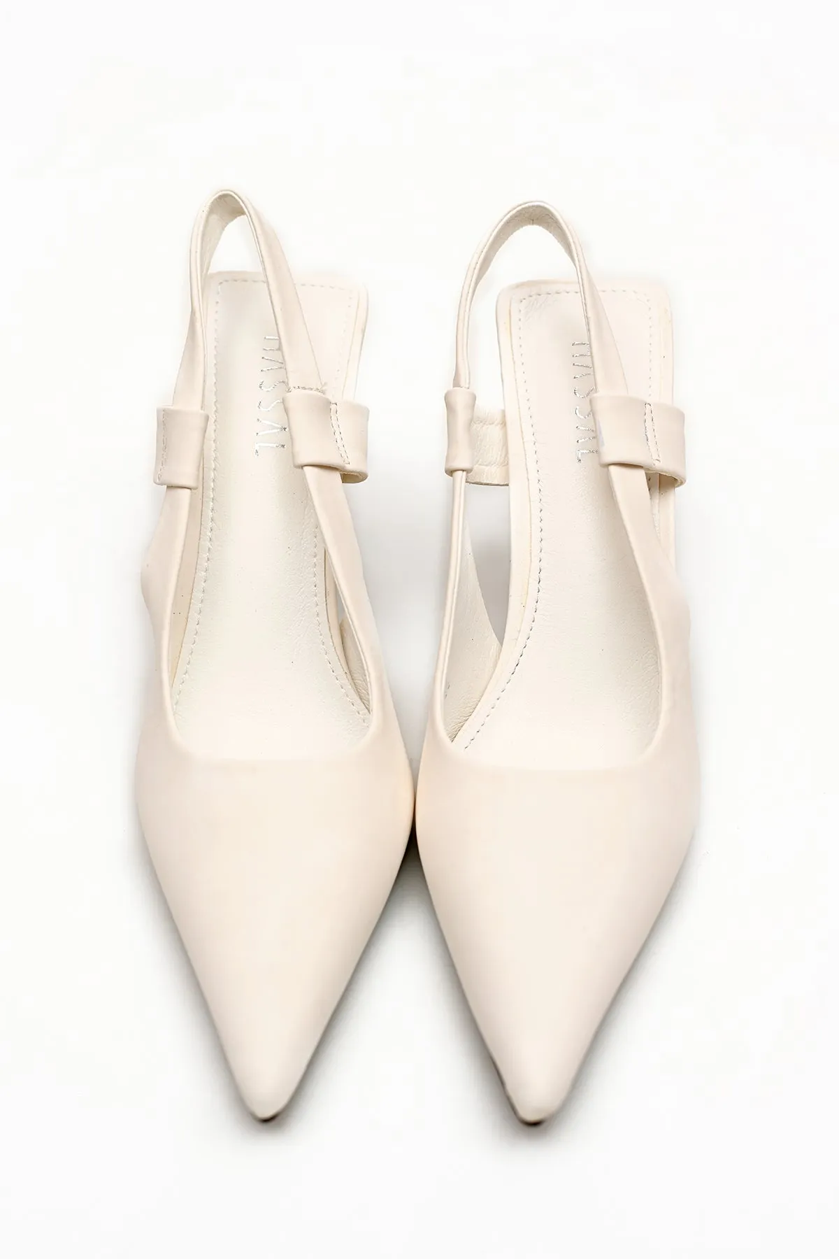 Daisy Strap Heel White