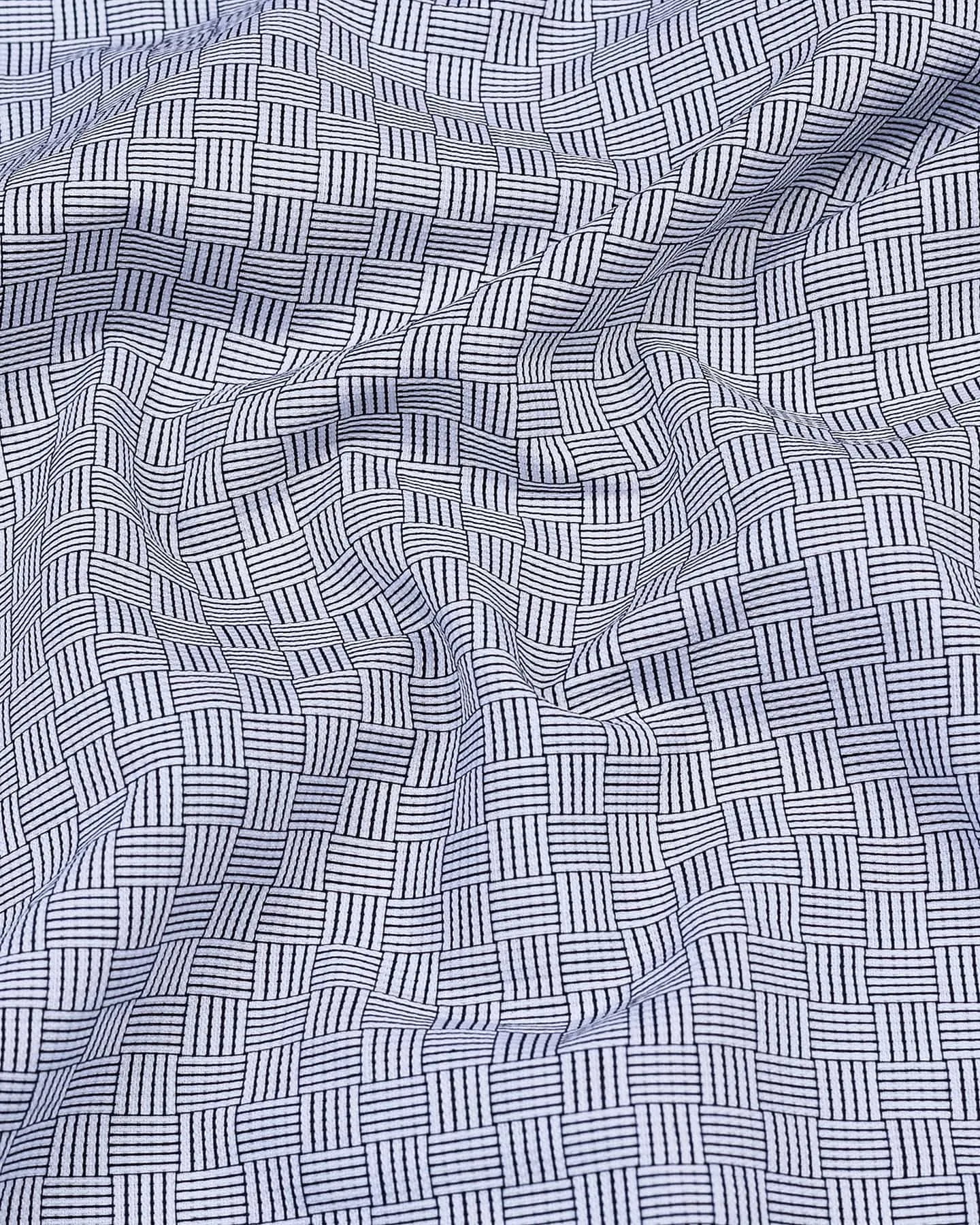 Devon Black With White Box Premium Cotton Gizza Shirt