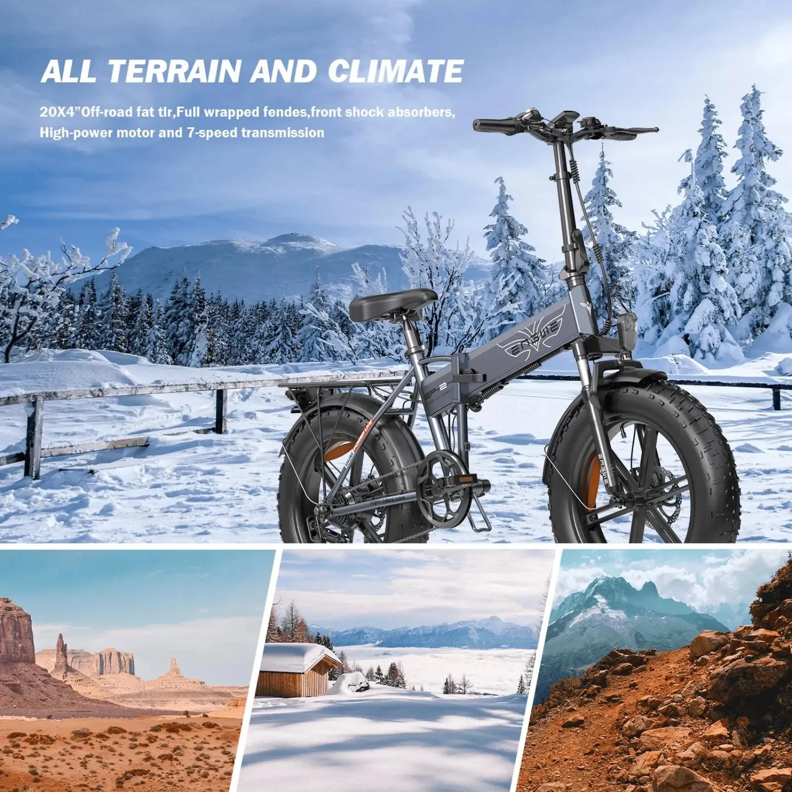 Engwe EP-2 Pro All Terrain Folding Electric Bike 250W/750W
