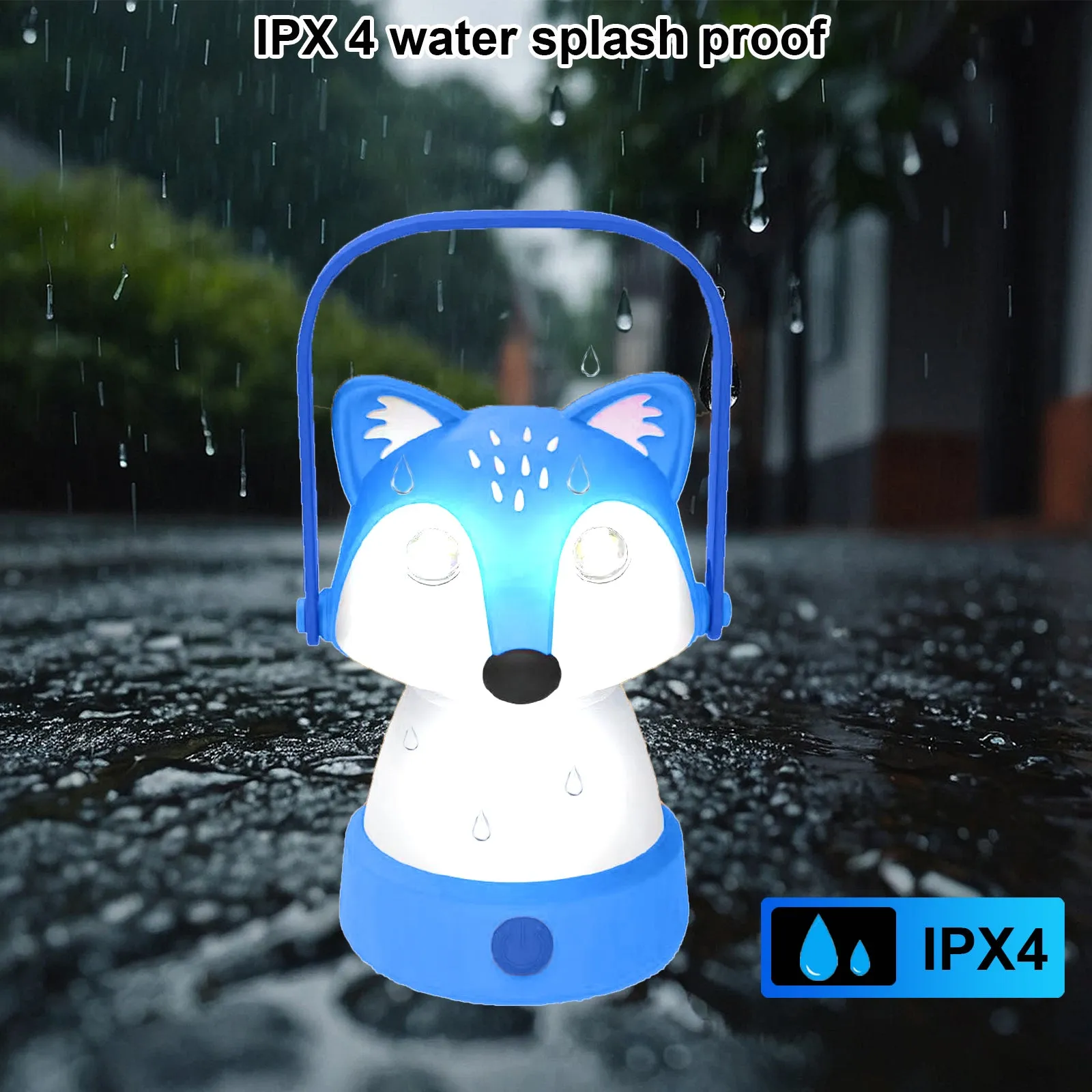 Fox LED Kids Lantern and Rechargeable Kids Headlamp Set - Blue