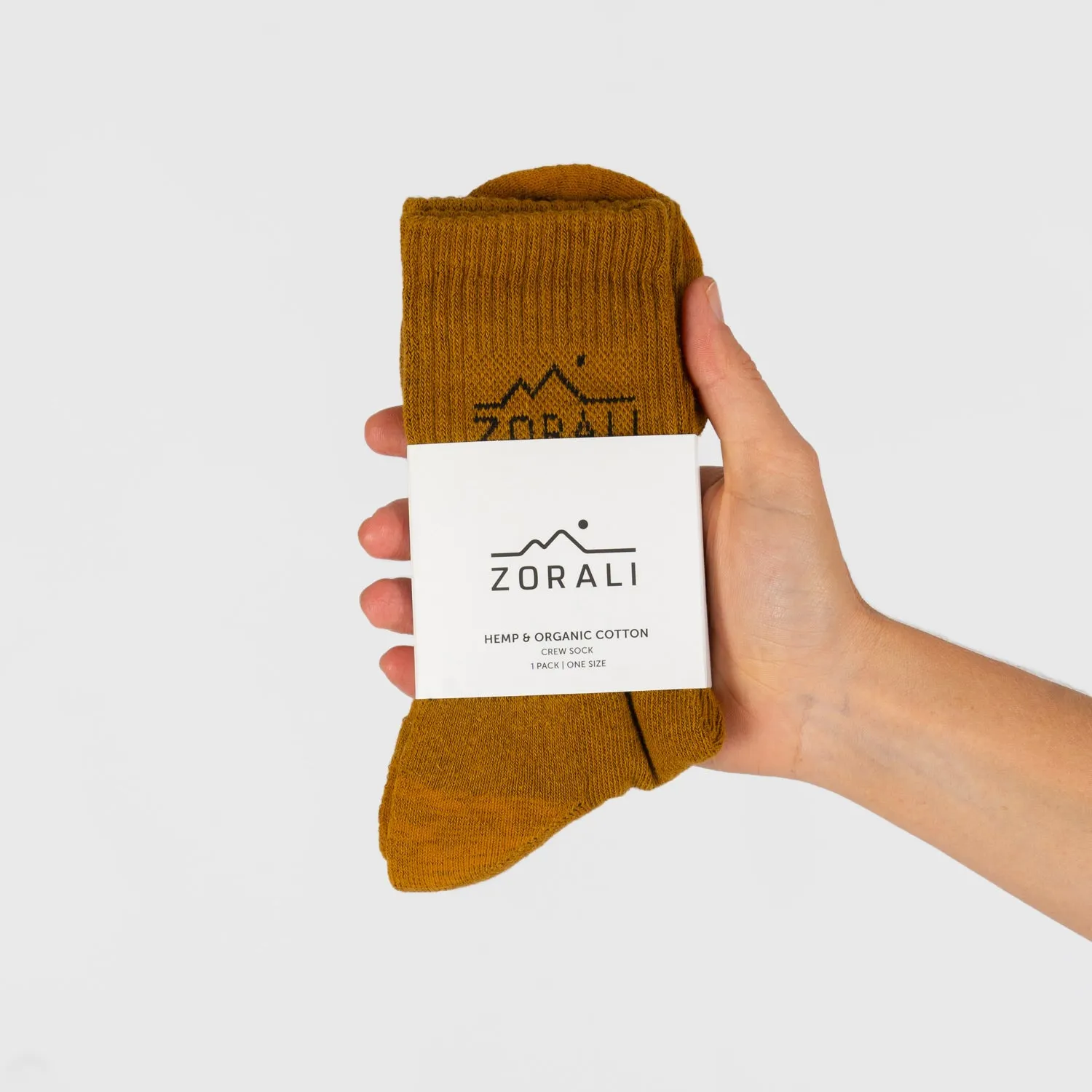Hemp Everyday Socks 1 Pack Mustard