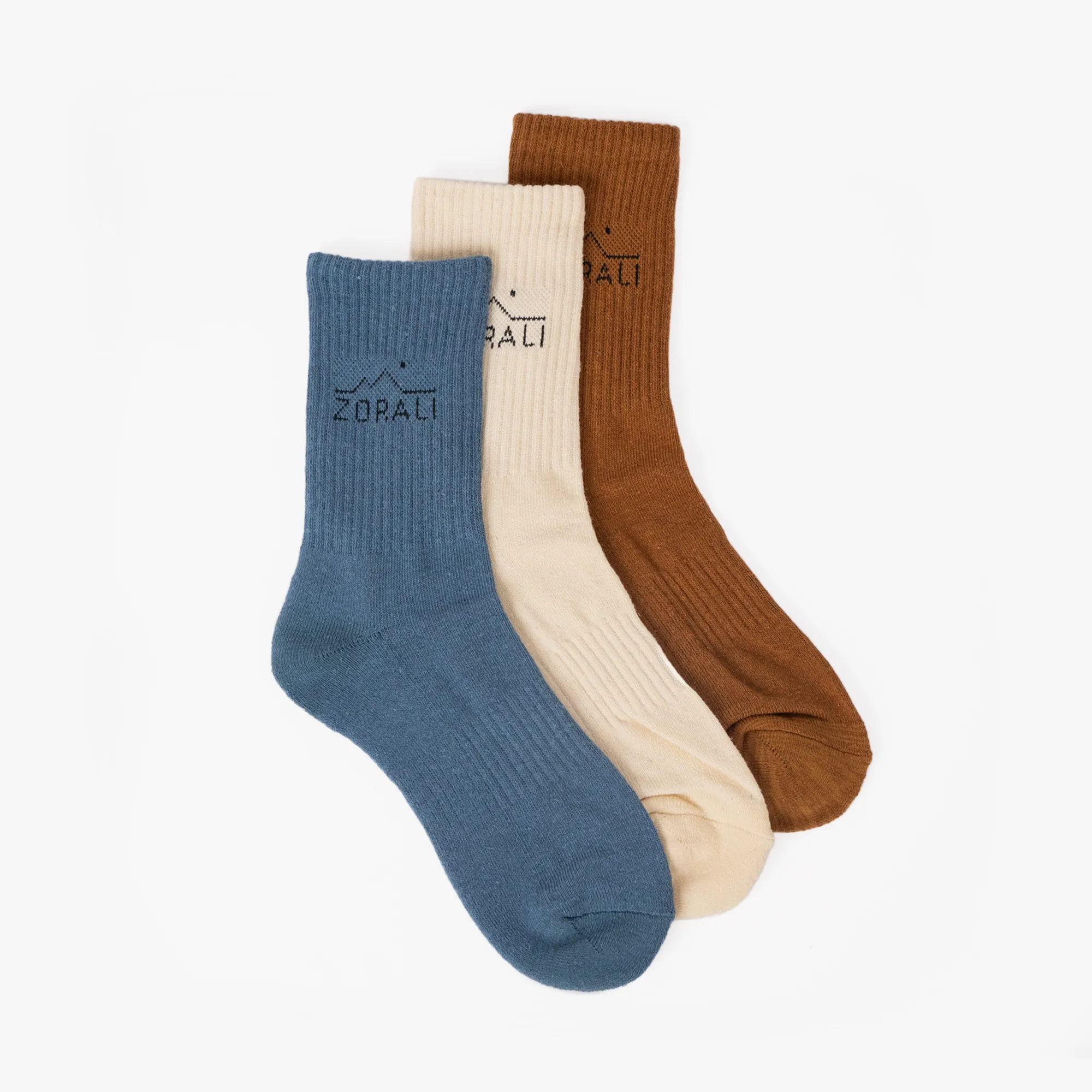 Hemp Everyday Socks 3 Pack Steam Blue