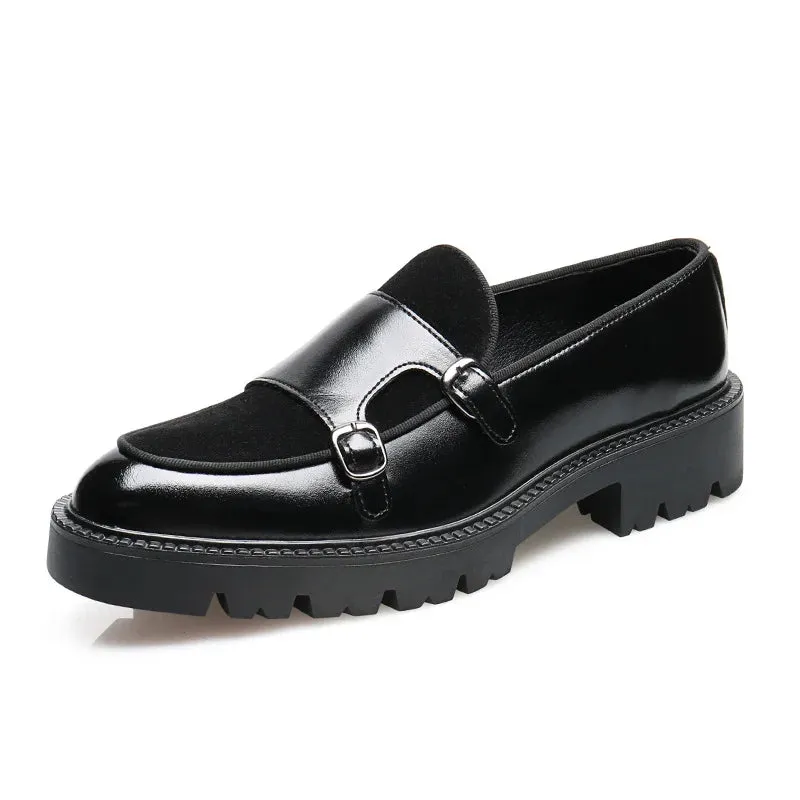 Jacob | Elegant Two-Buckle Leather Loafers