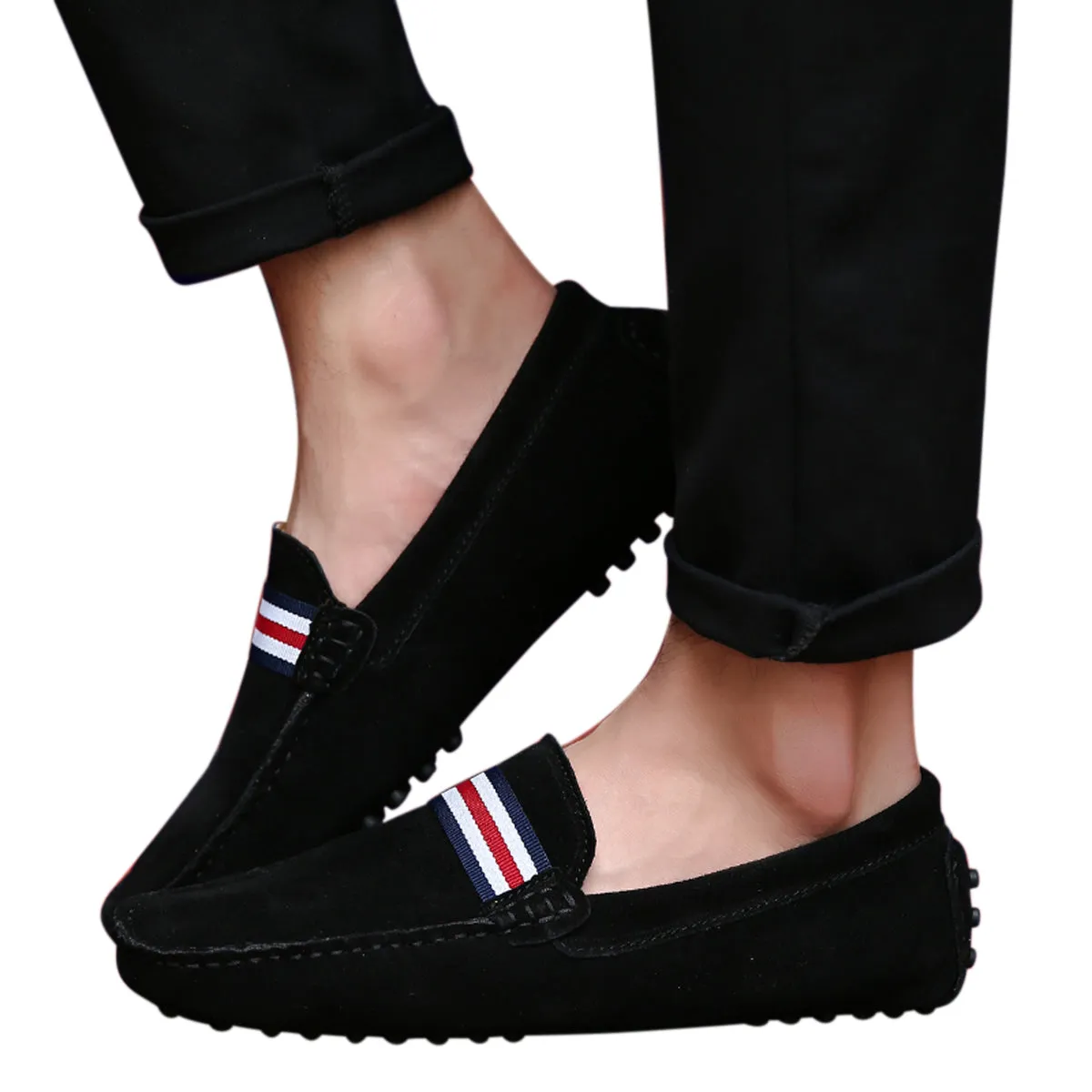 Men's Classic Nubuck Driving Moccasins
