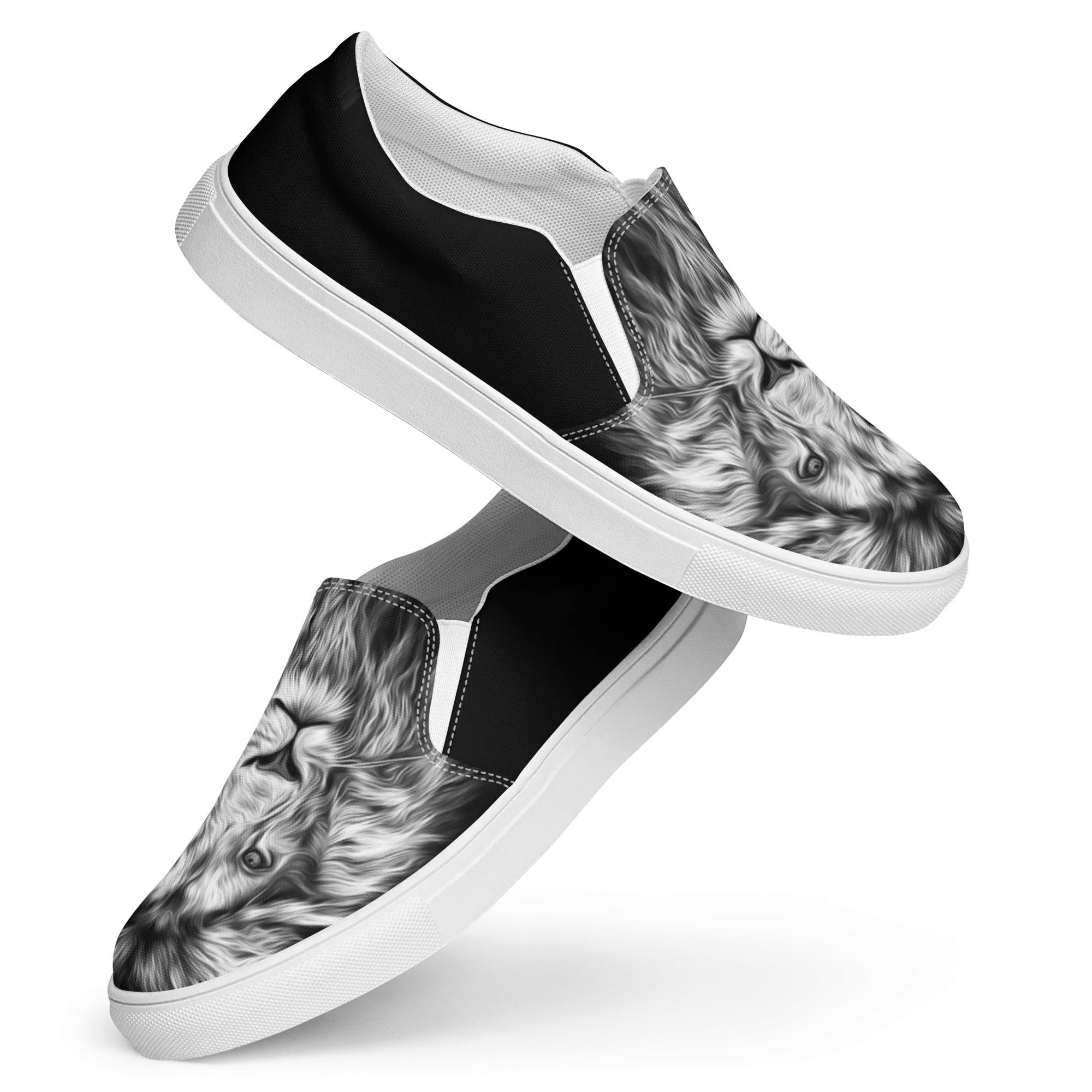 Men’s slip-on canvas shoes - Lion