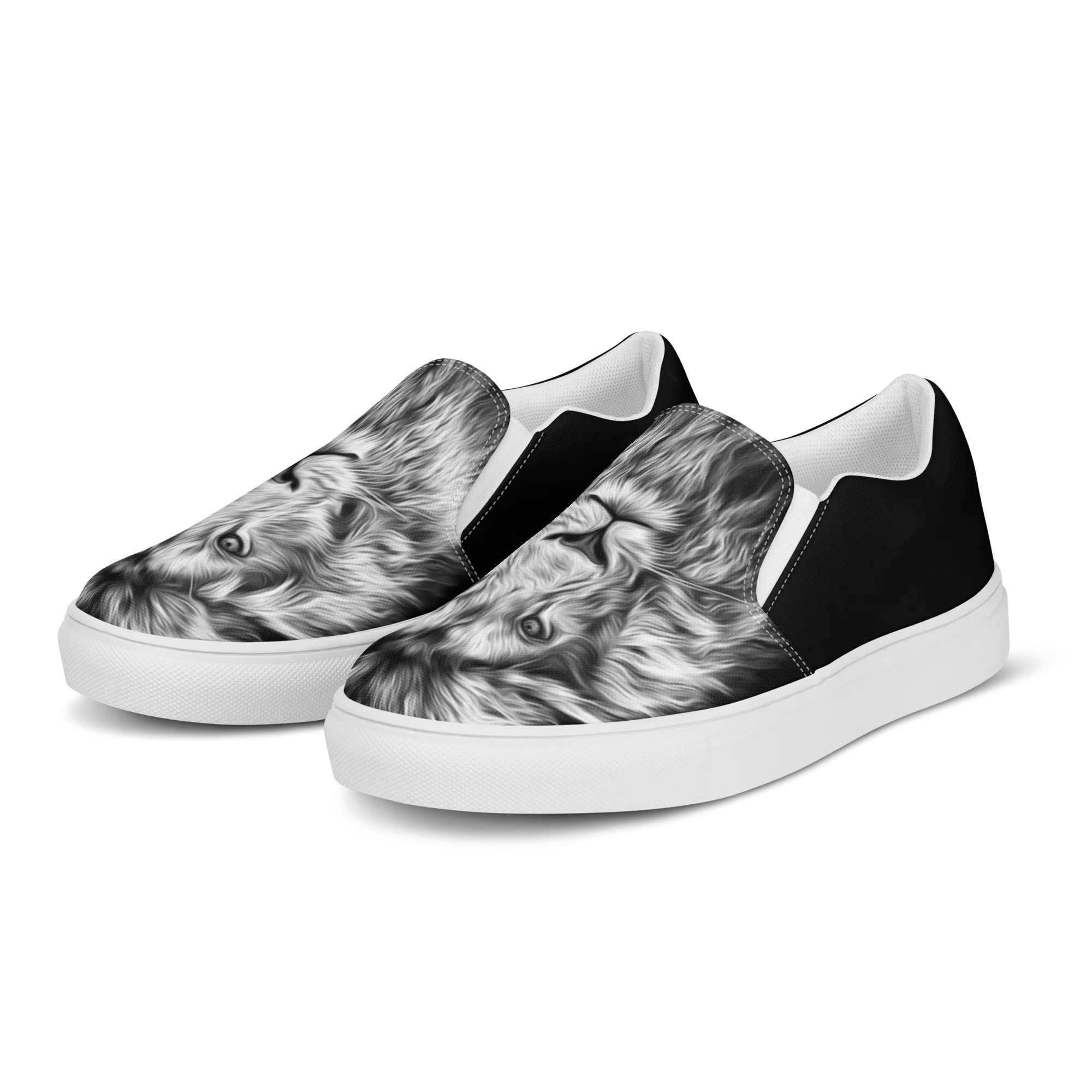 Men’s slip-on canvas shoes - Lion