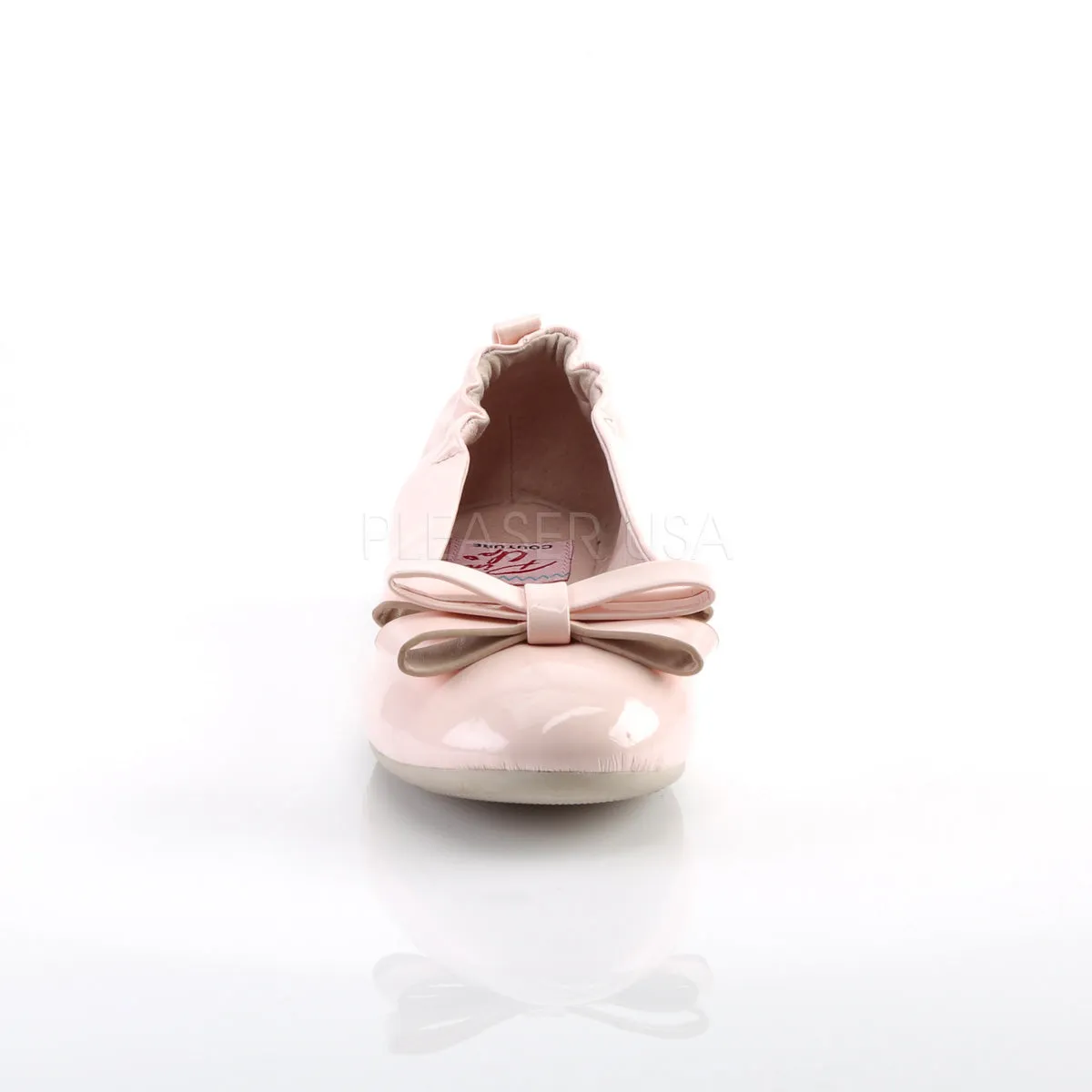 Pleaser Shoes Baby Pink Flats