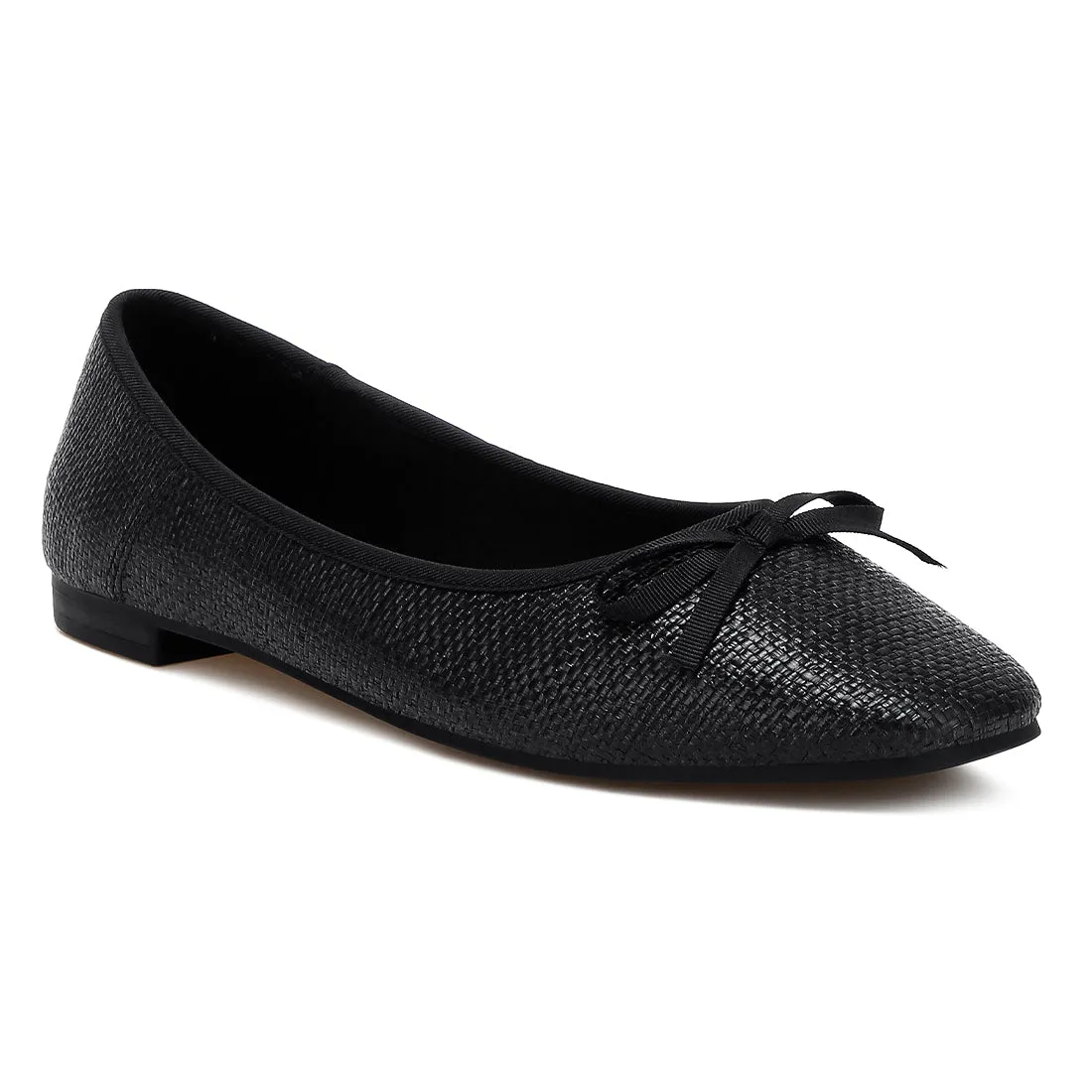 Raffia Ballet Flats