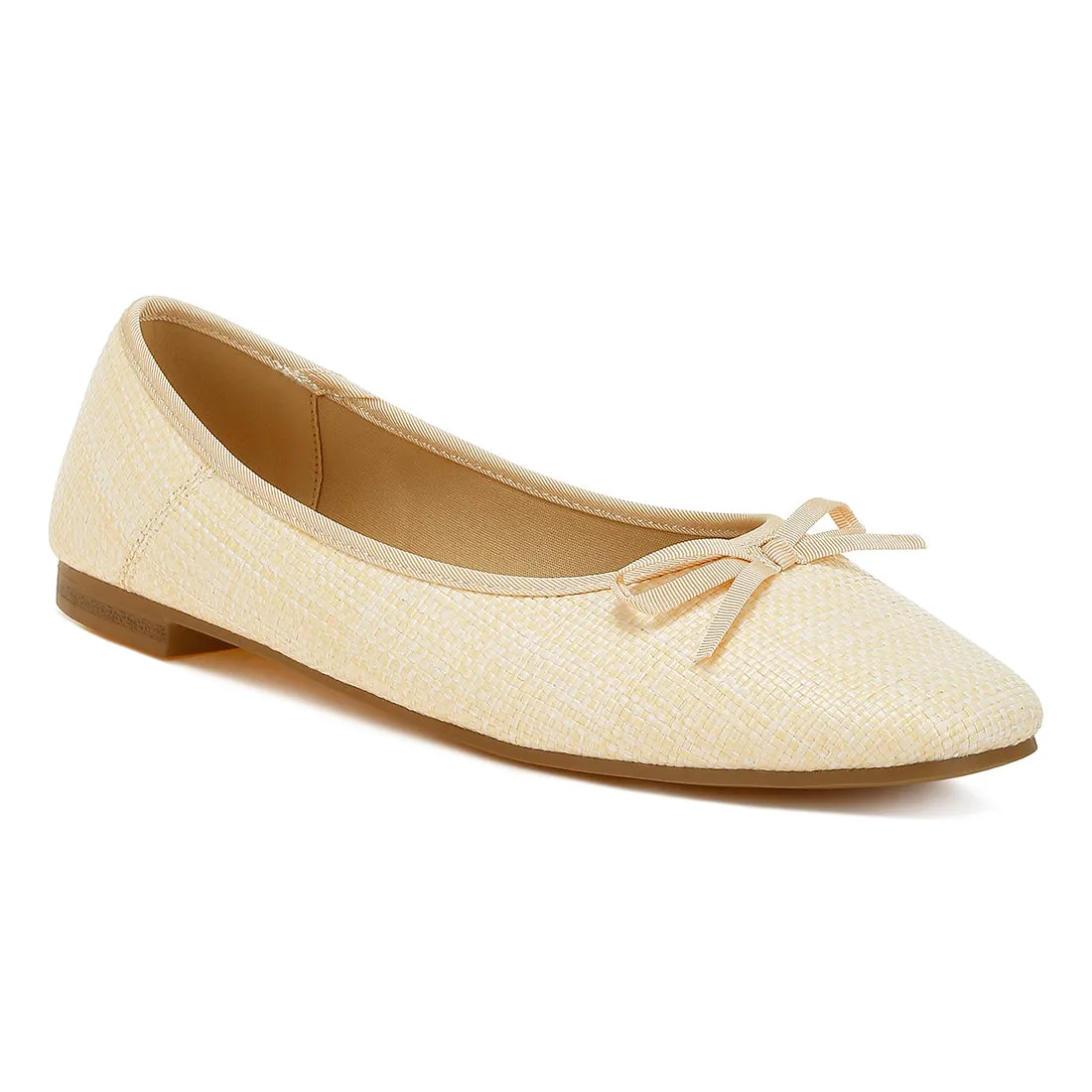 Raffia Ballet Flats
