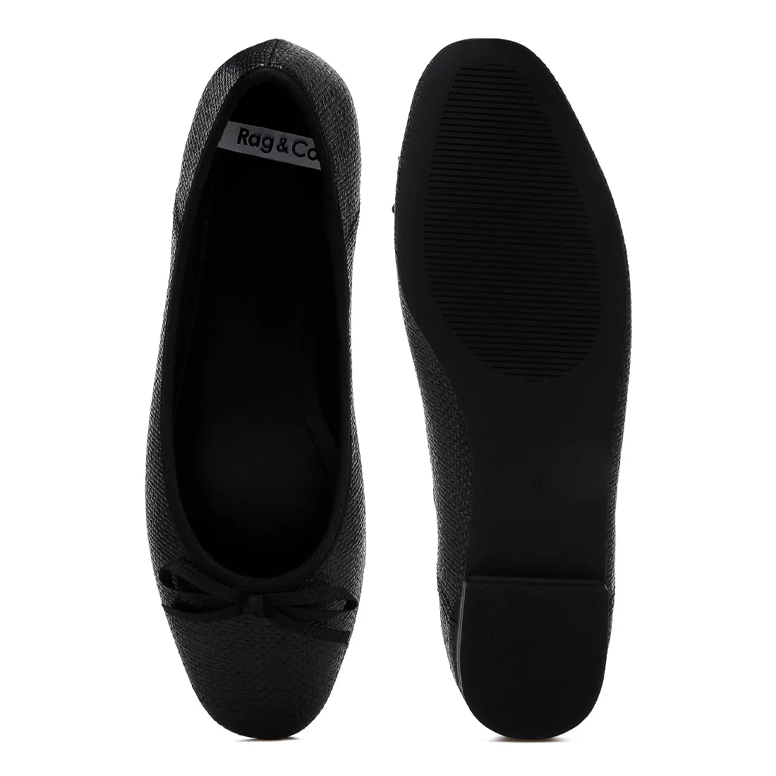 Raffia Ballet Flats