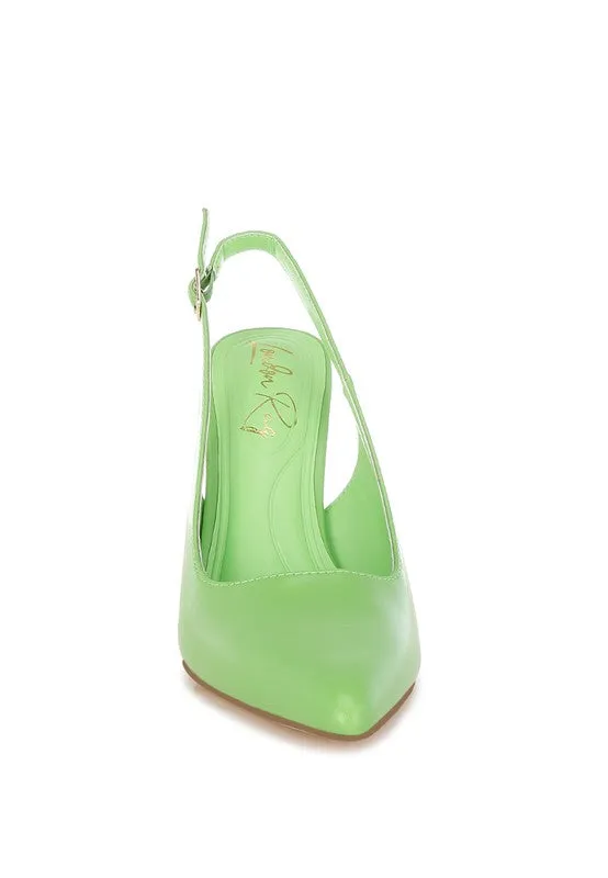 Sarka Pointy Toe Slingback Pumps