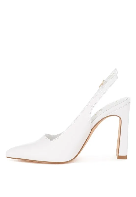 Sarka Pointy Toe Slingback Pumps
