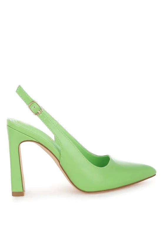 Sarka Pointy Toe Slingback Pumps
