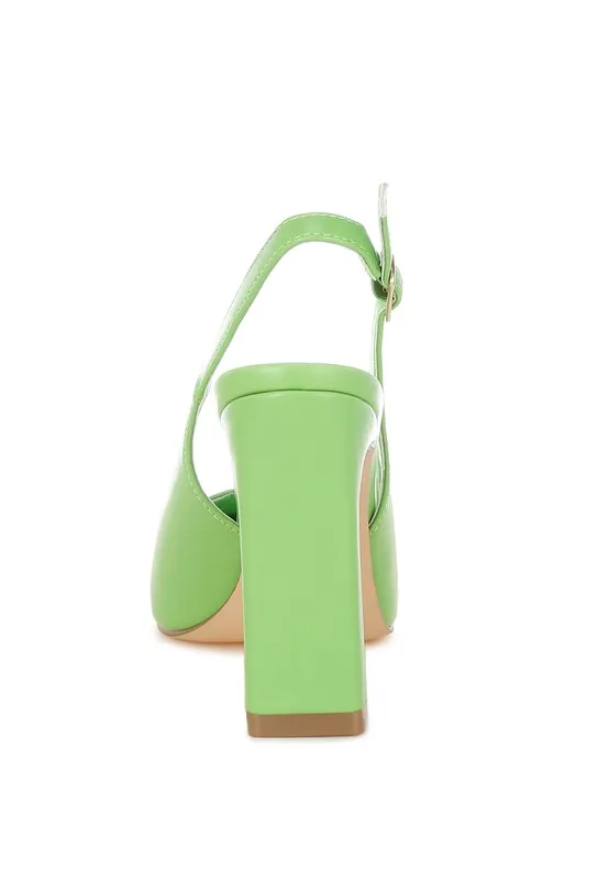 Sarka Pointy Toe Slingback Pumps