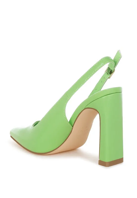 Sarka Pointy Toe Slingback Pumps