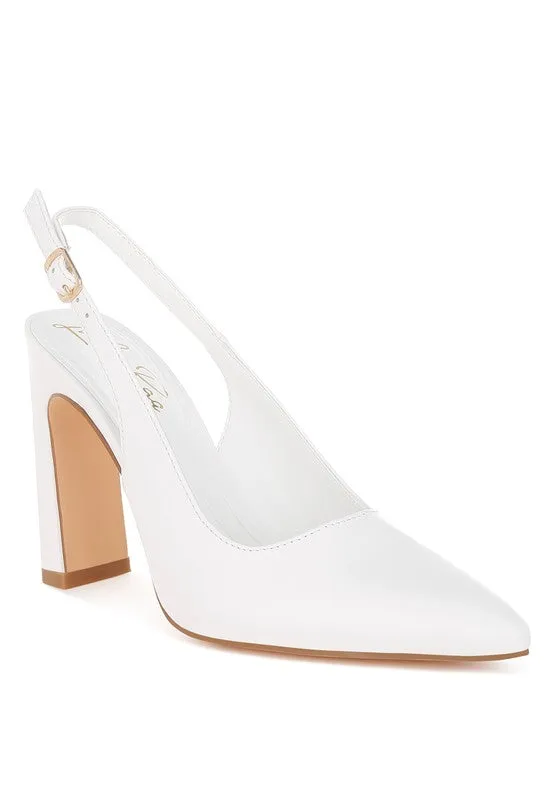 Sarka Pointy Toe Slingback Pumps