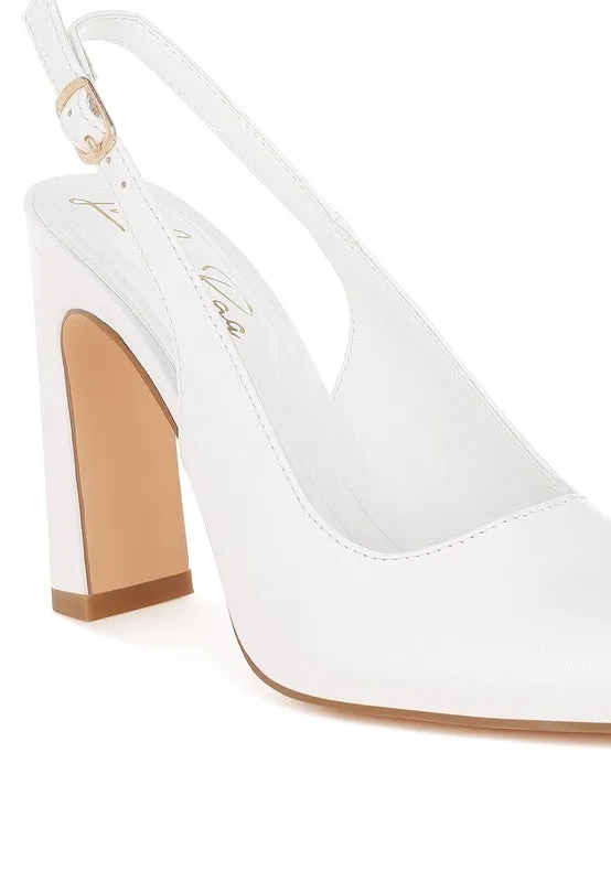 Sarka Pointy Toe Slingback Pumps
