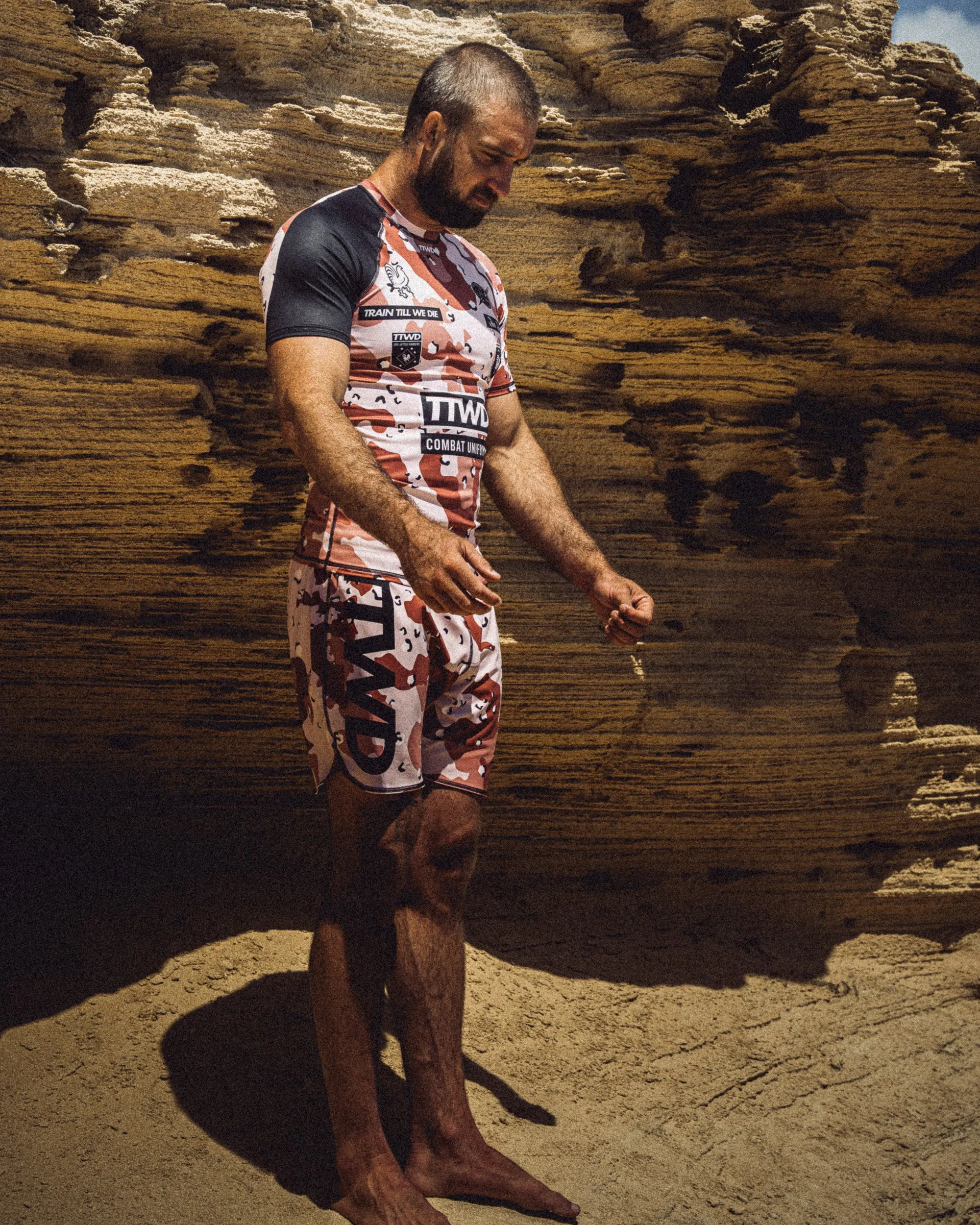 The Desert Combat All-Terrain Flex™ Training Shorts - Chocolate Chip